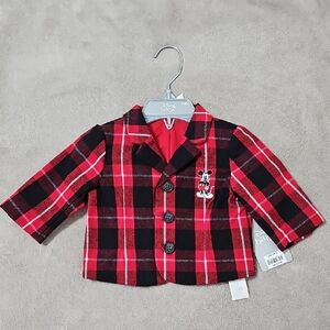 Red and Black Plaid Kids Jacket
